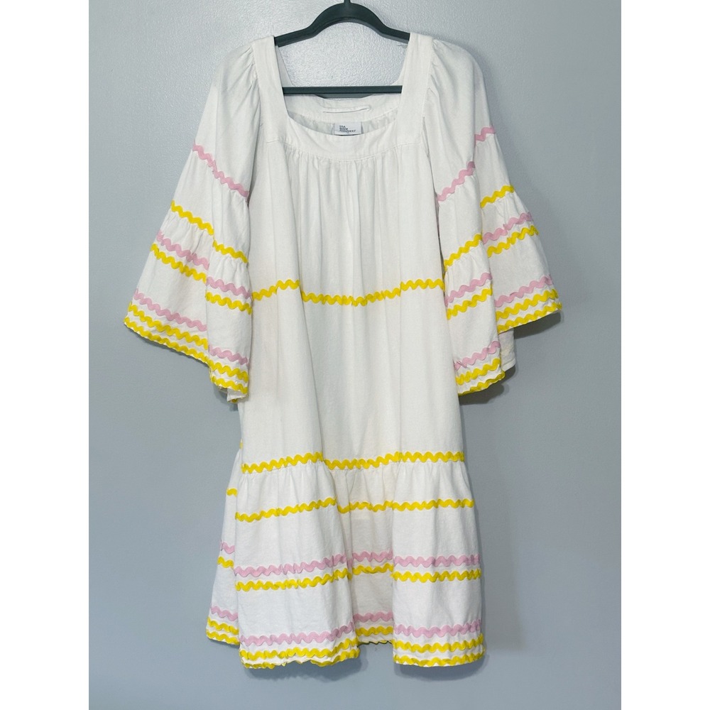 Lisa Marie Fernandez for‎ Target Tiered Midi Trapeze Dress Size Large